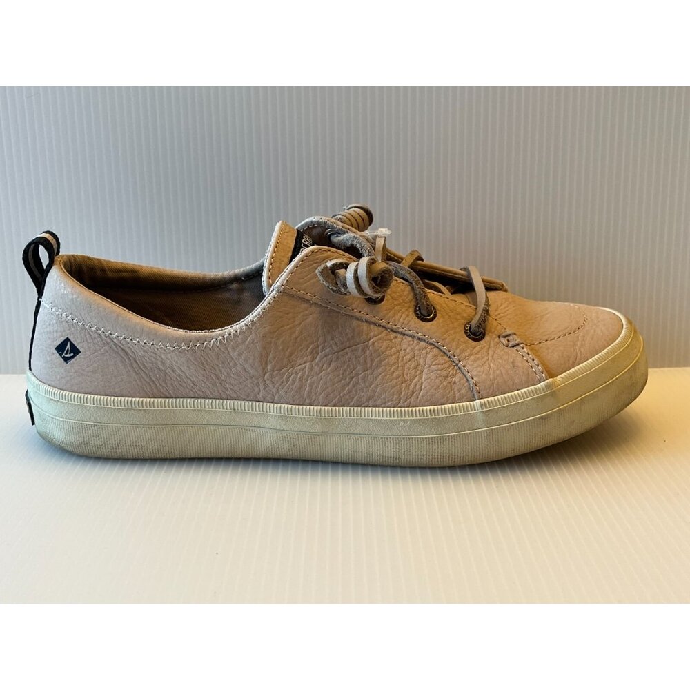 Sperry Top-Sider Pink Leather Lace-Up Sneakers, Size 7.5 (US)
